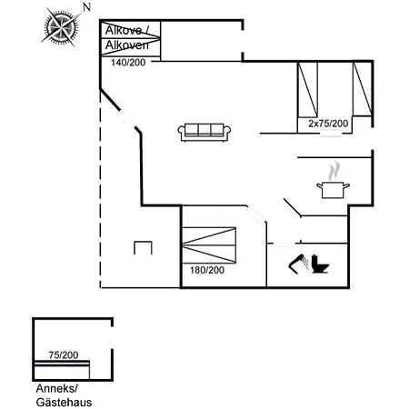 Alaine - 850m From The Sea By Interhome Dom wakacyjny Molby
